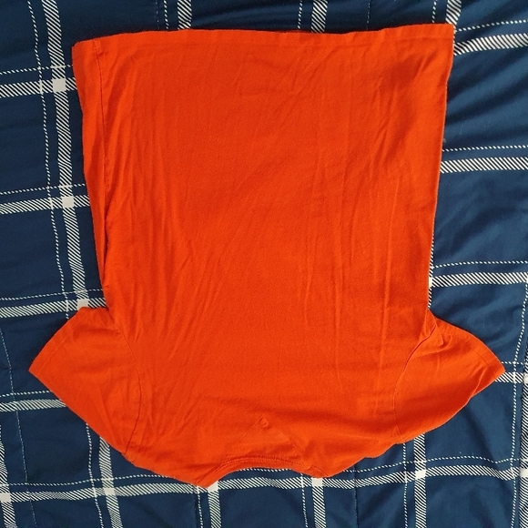 Tommy Hilfiger Men's Orange T-Shirt - Picture 5 of 6